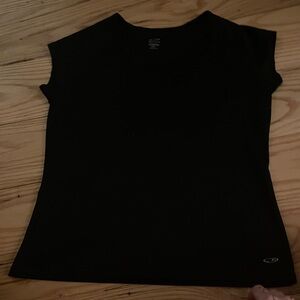 Champion Black Short-Sleeve Crewneck Women’s Athletic Tee